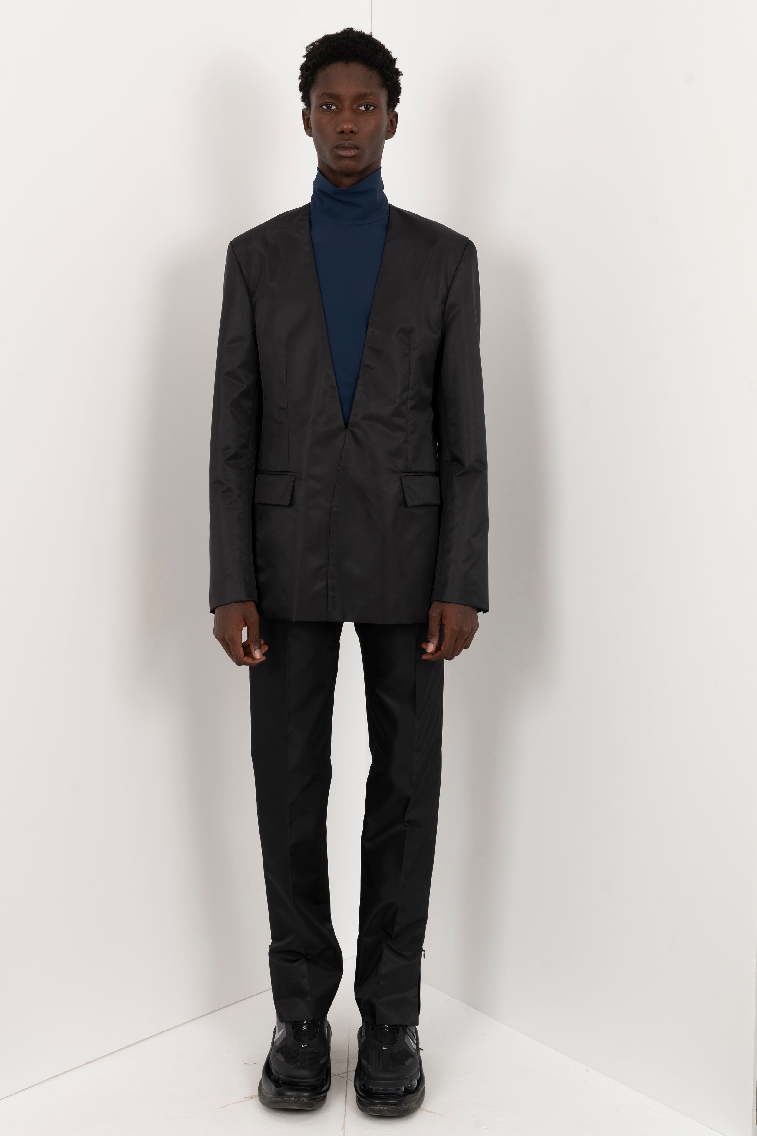 Blazer Top Black Made From Parley Ocean Waste Textiles